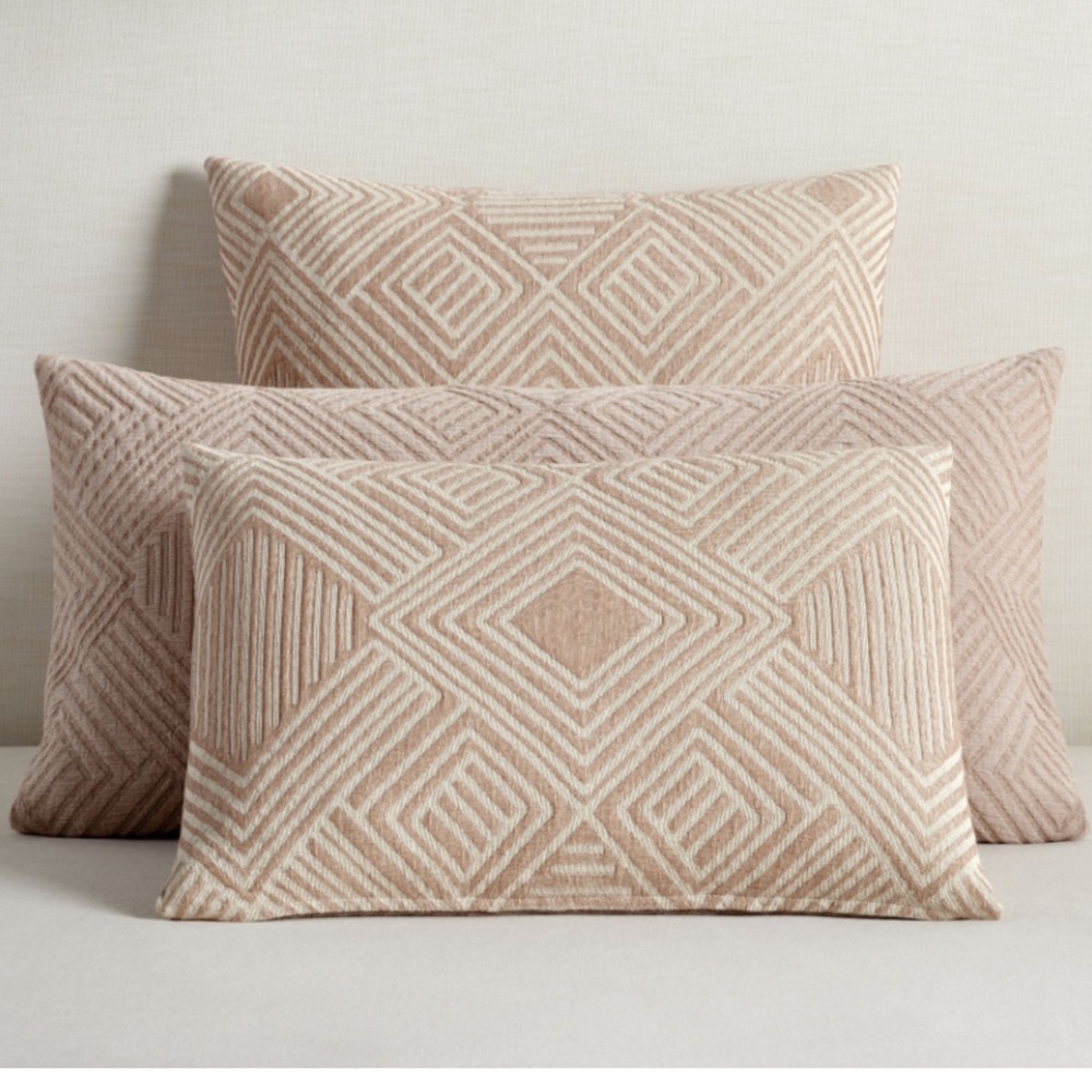 Pottery Barn Sweet July Geo Pillow Sham Standard Size 1